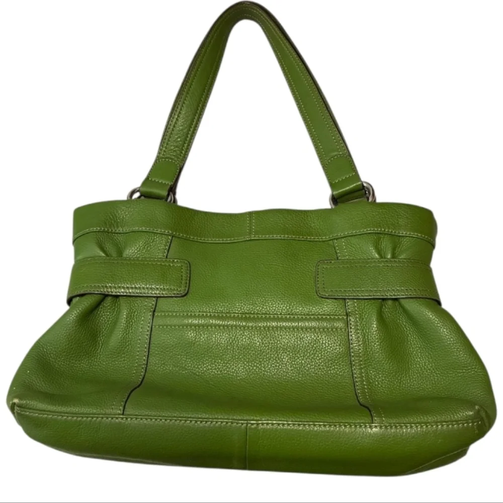 Tignanello Forest Green Leather Shoulder Bag - Picture 16 of 16